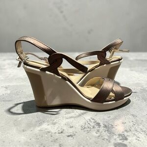 Alberto Guardian Bronze Wedge Sandals